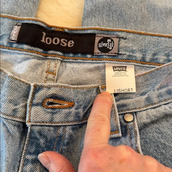 Vintage Levi's SilverTab Loose Jeans 90s Grunge USA Made Size 13